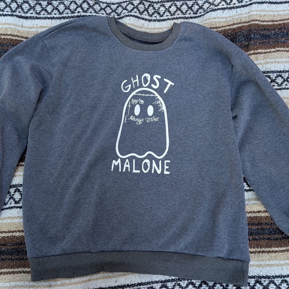 Gray Ghost Malone Sweatshirt